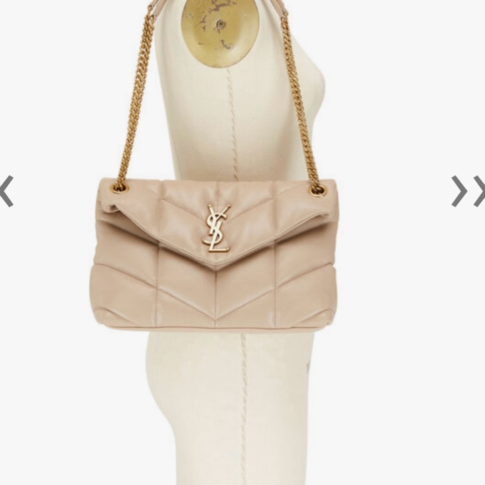 YSL 
Lou Puffer Medium YSL Shoulder Bag in Quilted Leather